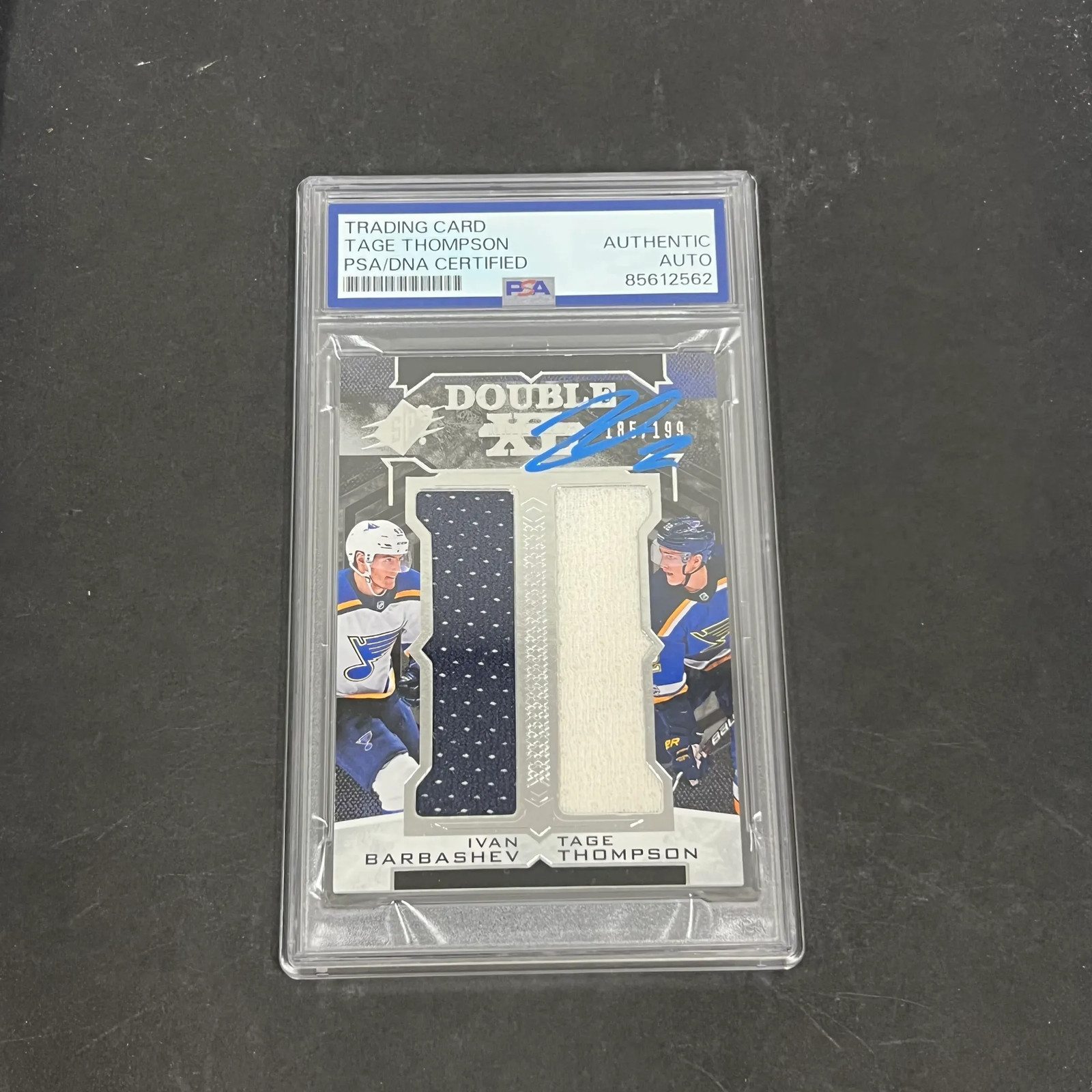 2018 Tage Thompson 2017-18 Upper Deck SPX hockey#XD-BT Signed Card PSA Autograph