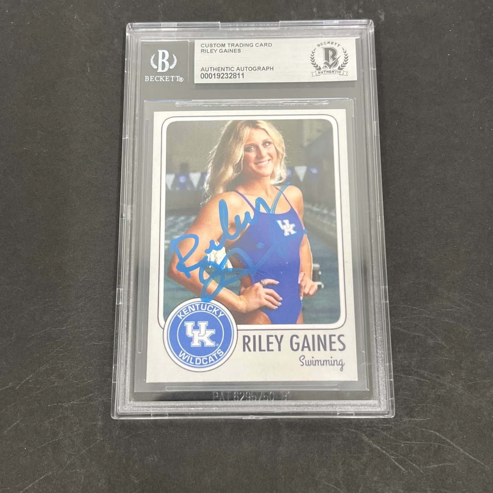 Riley Gaines Signed Card BAS Autographed