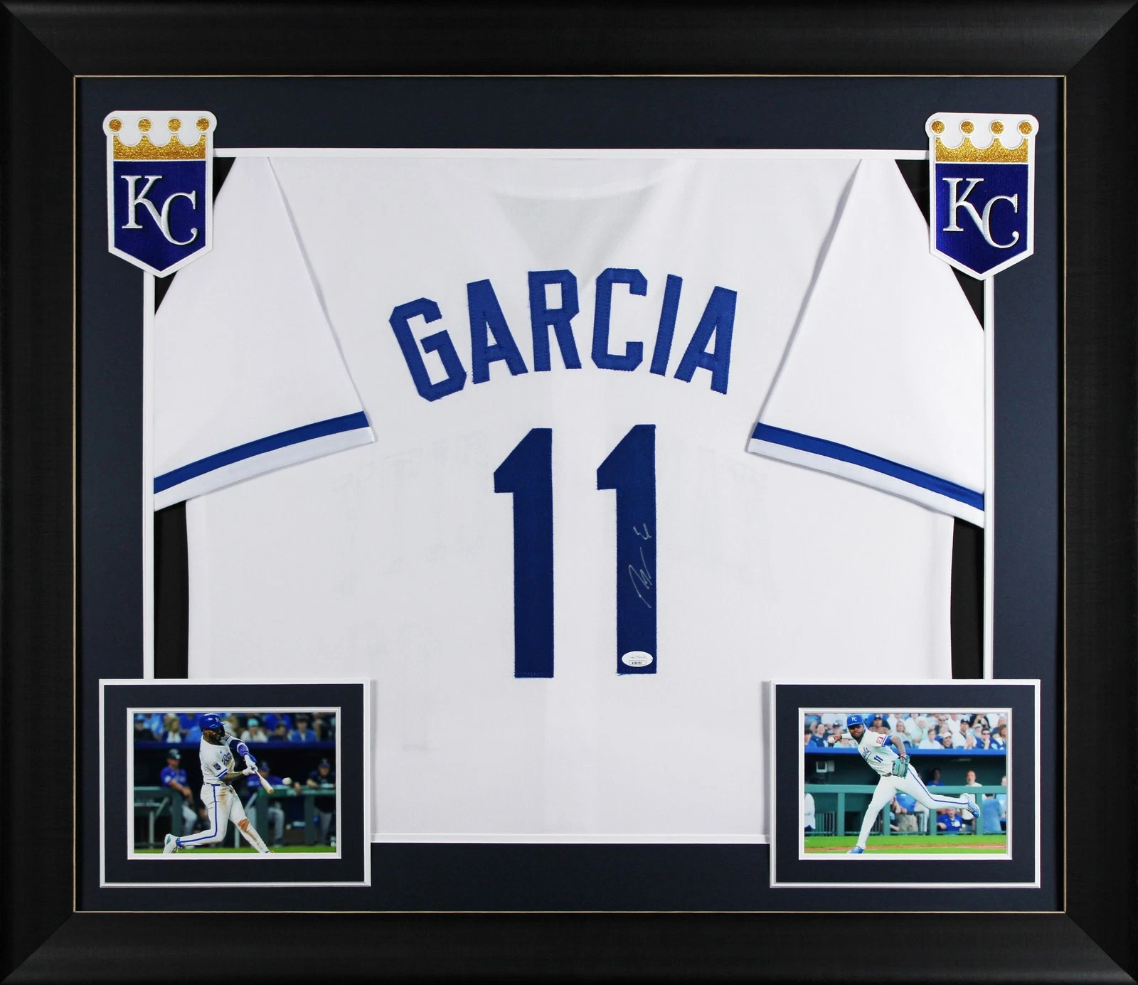 Maikel Garcia Authentic Signed White Pro Style Framed Jersey Autographed JSA