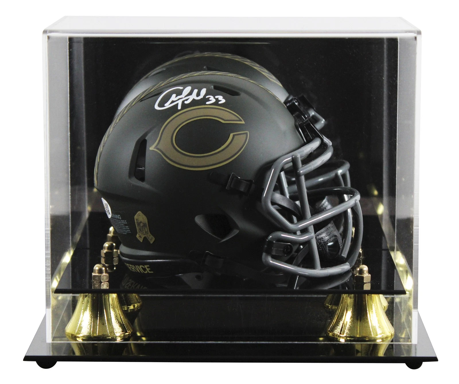 Bears Charles Tillman Signed STS IV Speed Mini Helmet W/ Case JSA Witnessed