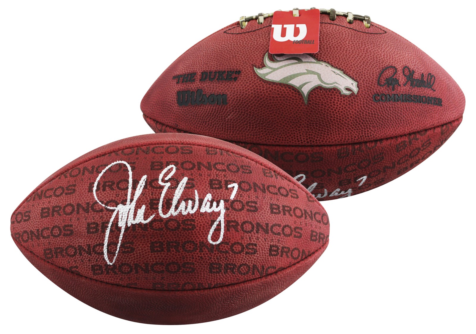 Broncos John Elway Signed Wilson 