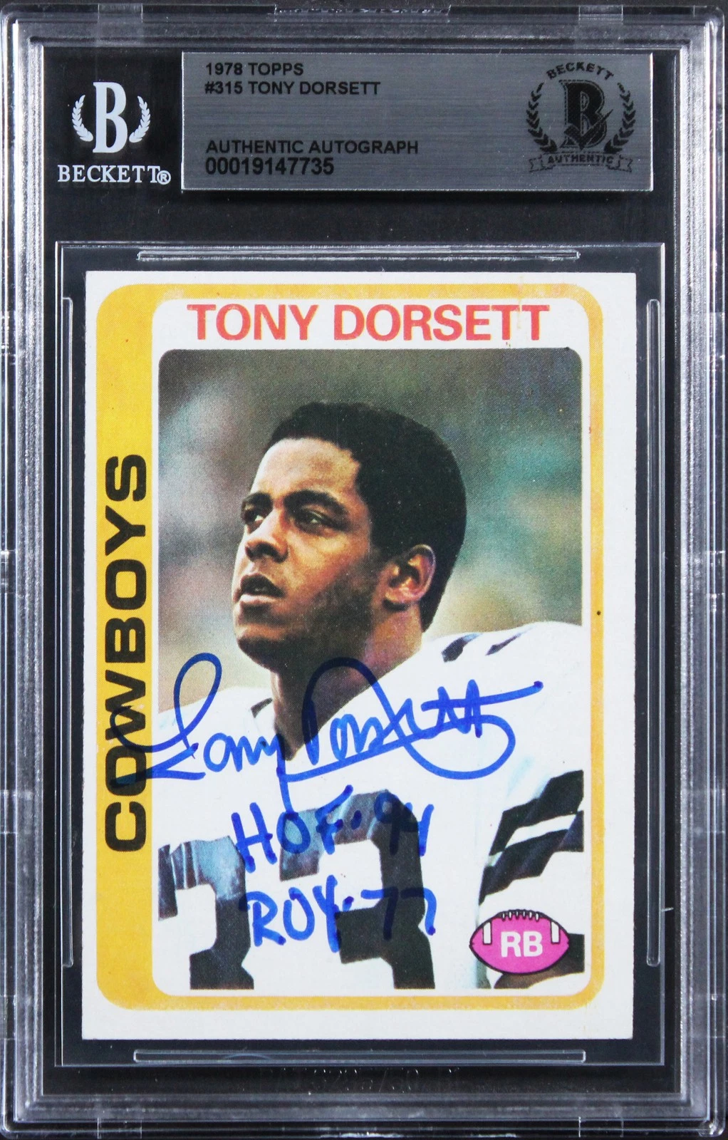 Cowboys Tony Dorsett 