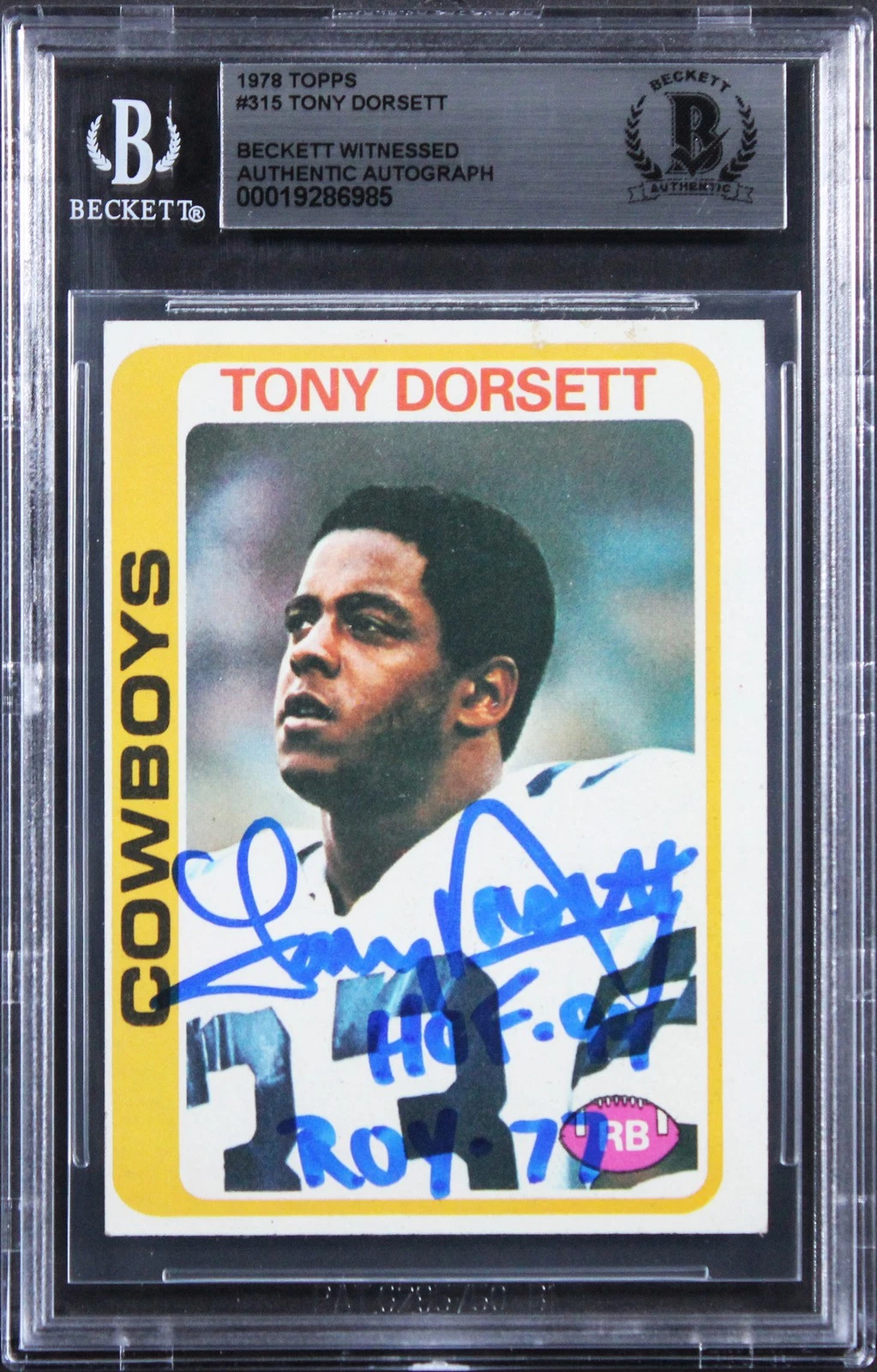 Cowboys Tony Dorsett 
