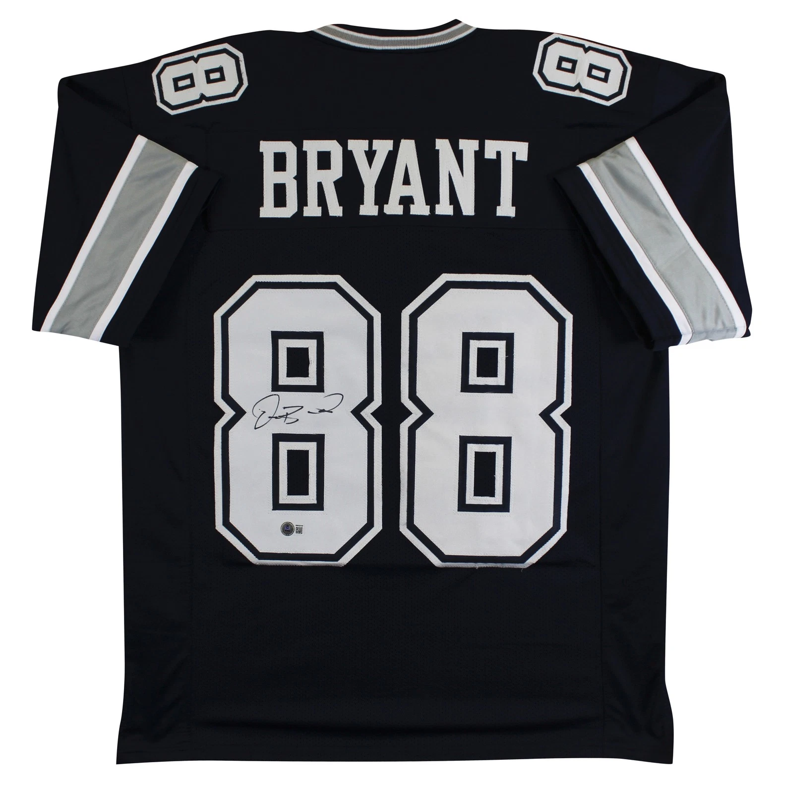 Dez Bryant Authentic Signed Navy Pro Style Jersey Autographed BAS Witnessed