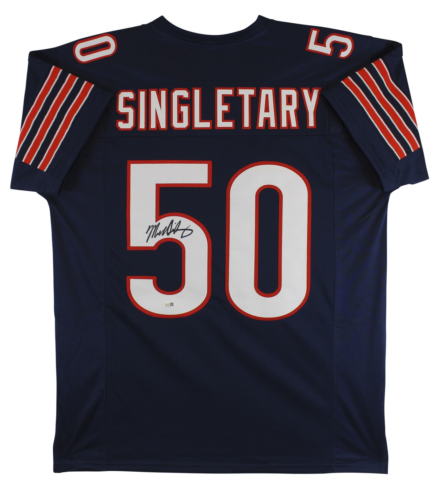 Mike Singletary Authentic Signed Navy Pro Style Jersey Autographed JSA Witness