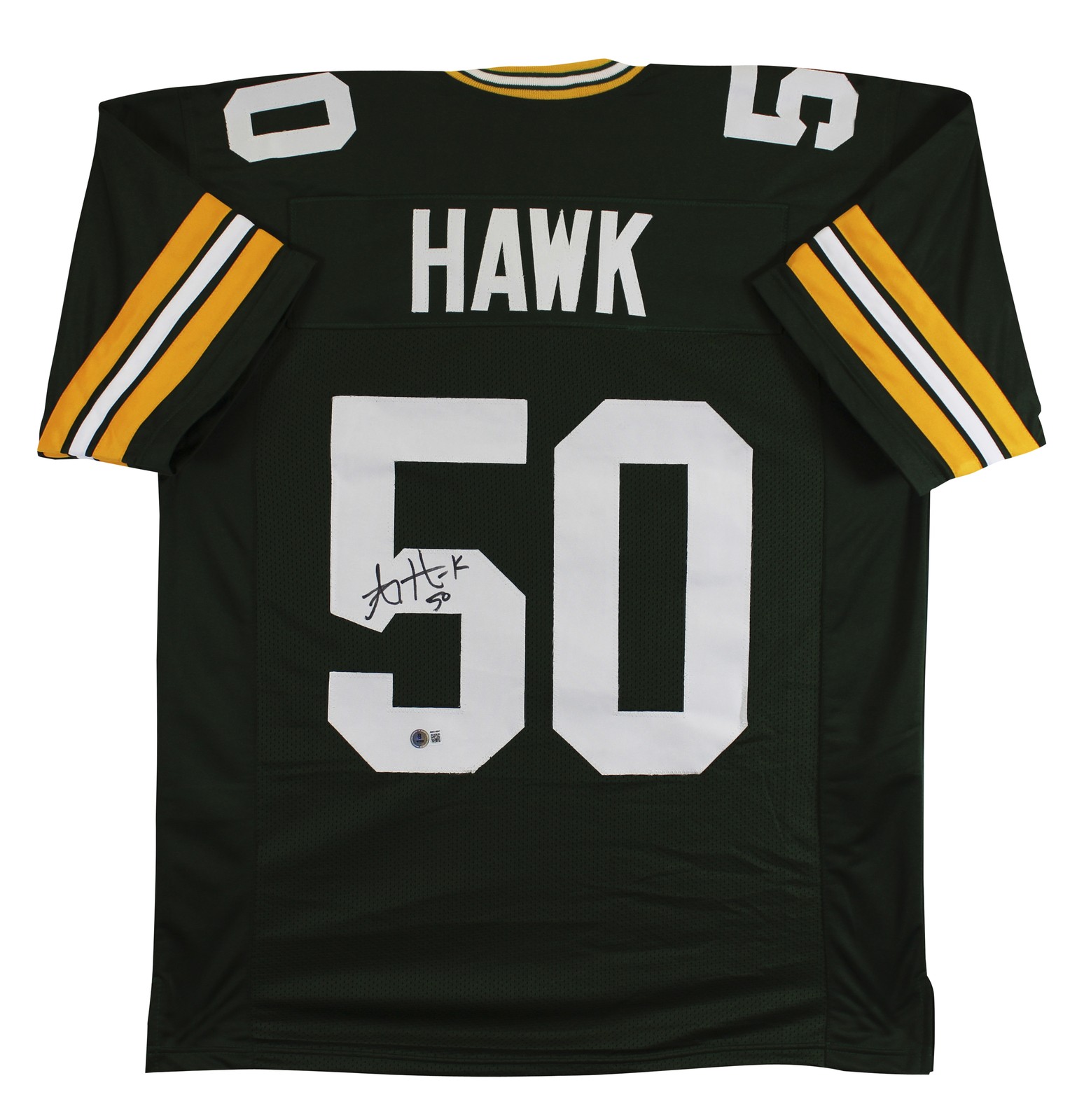A.J. Hawk Authentic Signed Green Pro Style Jersey Autographed BAS Witnessed
