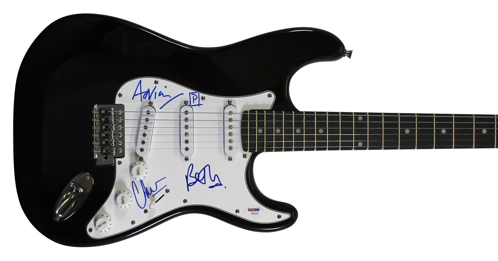 Portishead (3) Gibbons, Utley & Barrow Signed Electric Guitar PSA/DNA #AB03363