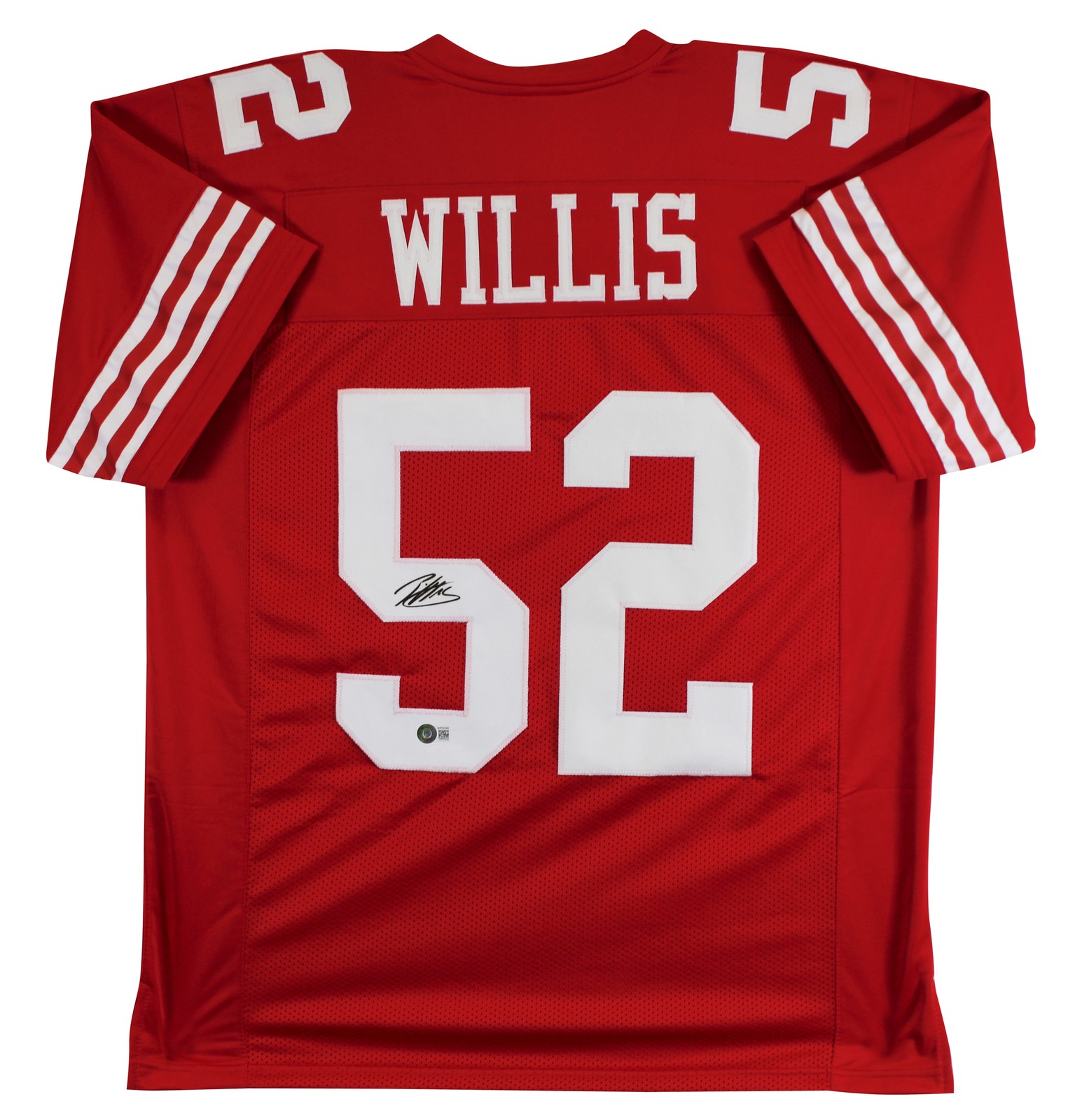 Patrick Willis Authentic Signed Red Pro Style Jersey BAS Witnessed #WP52285