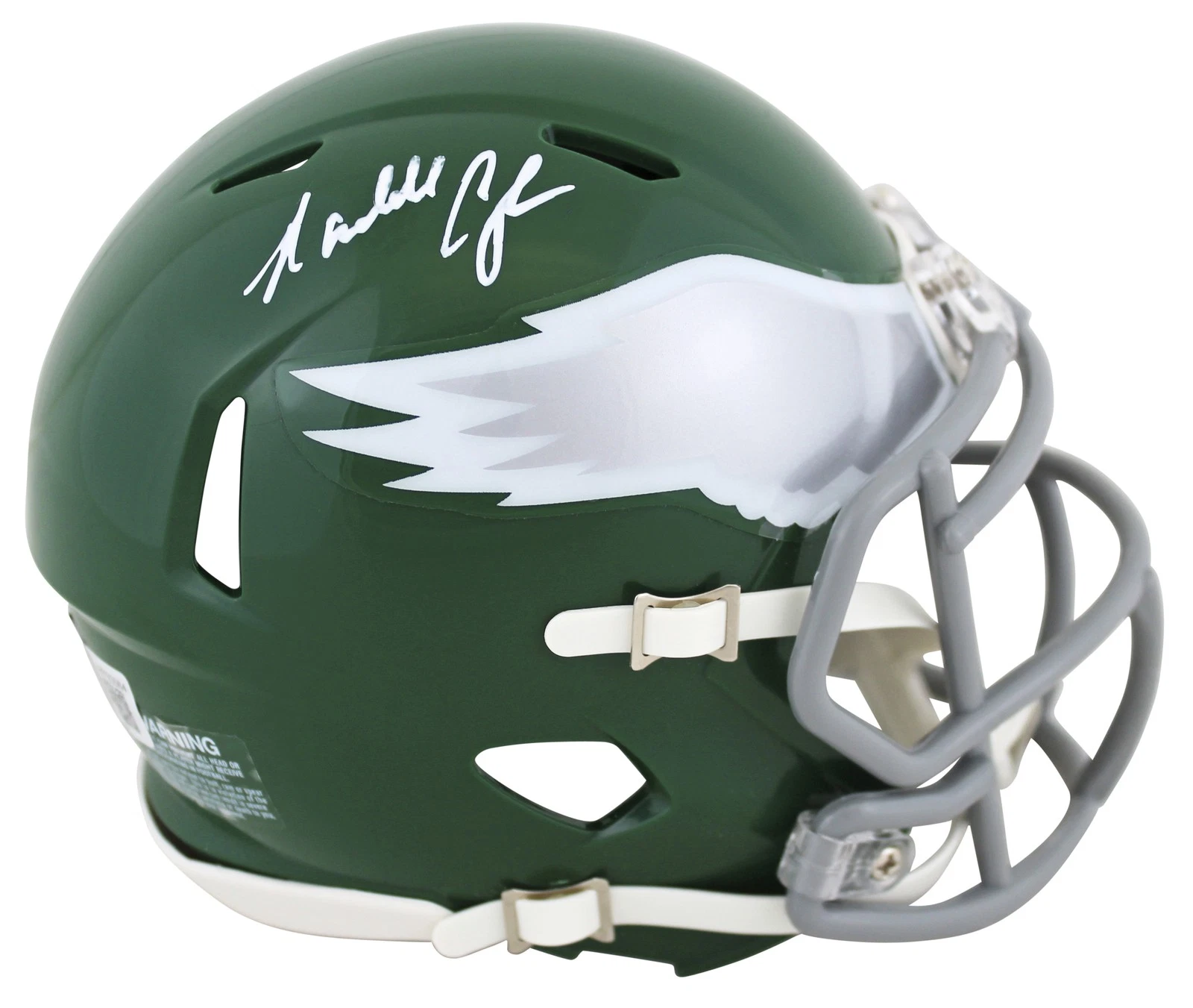 Eagles Randall Cunningham Authentic Signed 74-95 TB Speed Mini Helmet BAS Wit