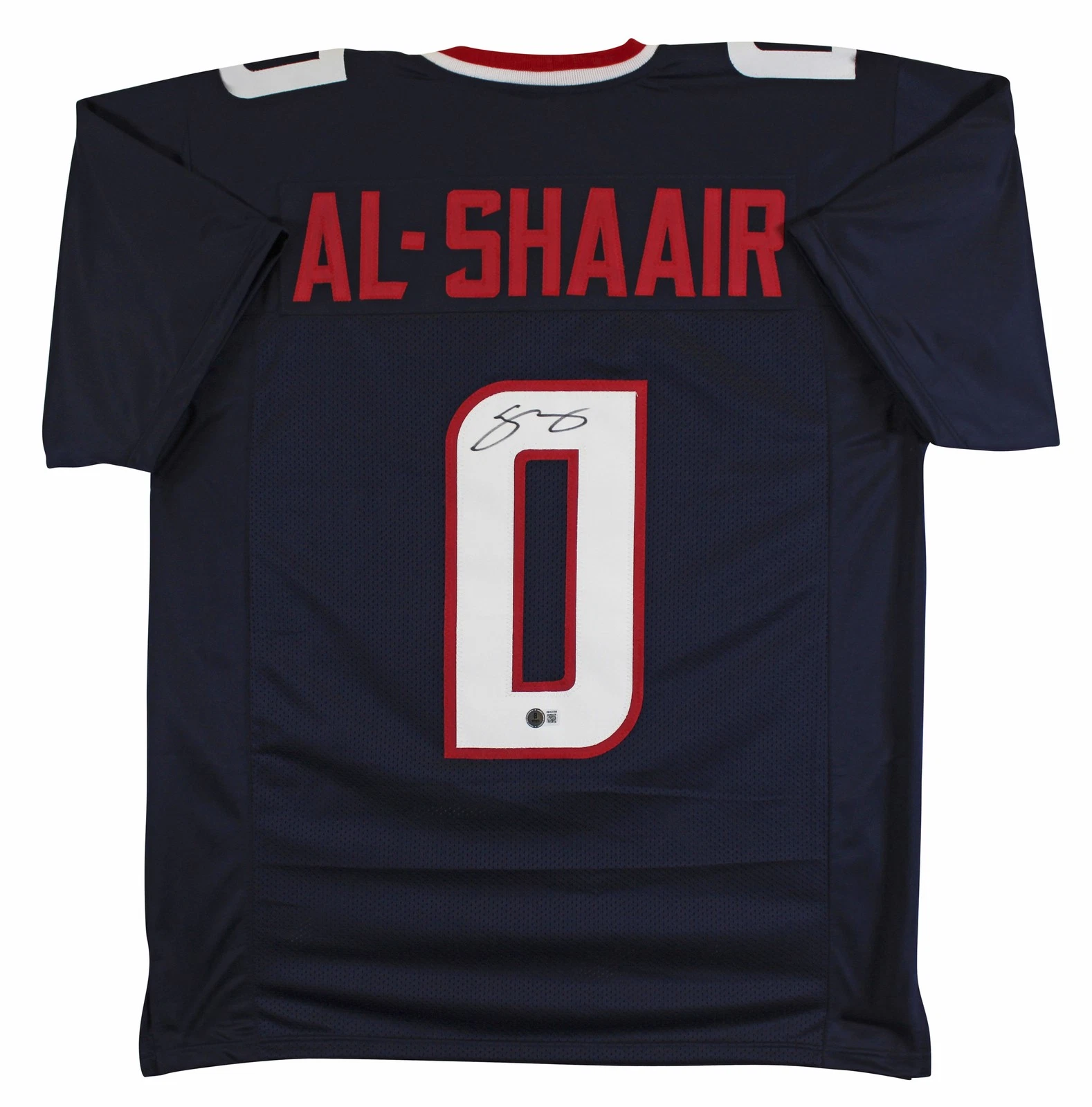 Azeez Al-Shaair Authentic Signed Navy Pro Style Jersey Autographed BAS Witnessed