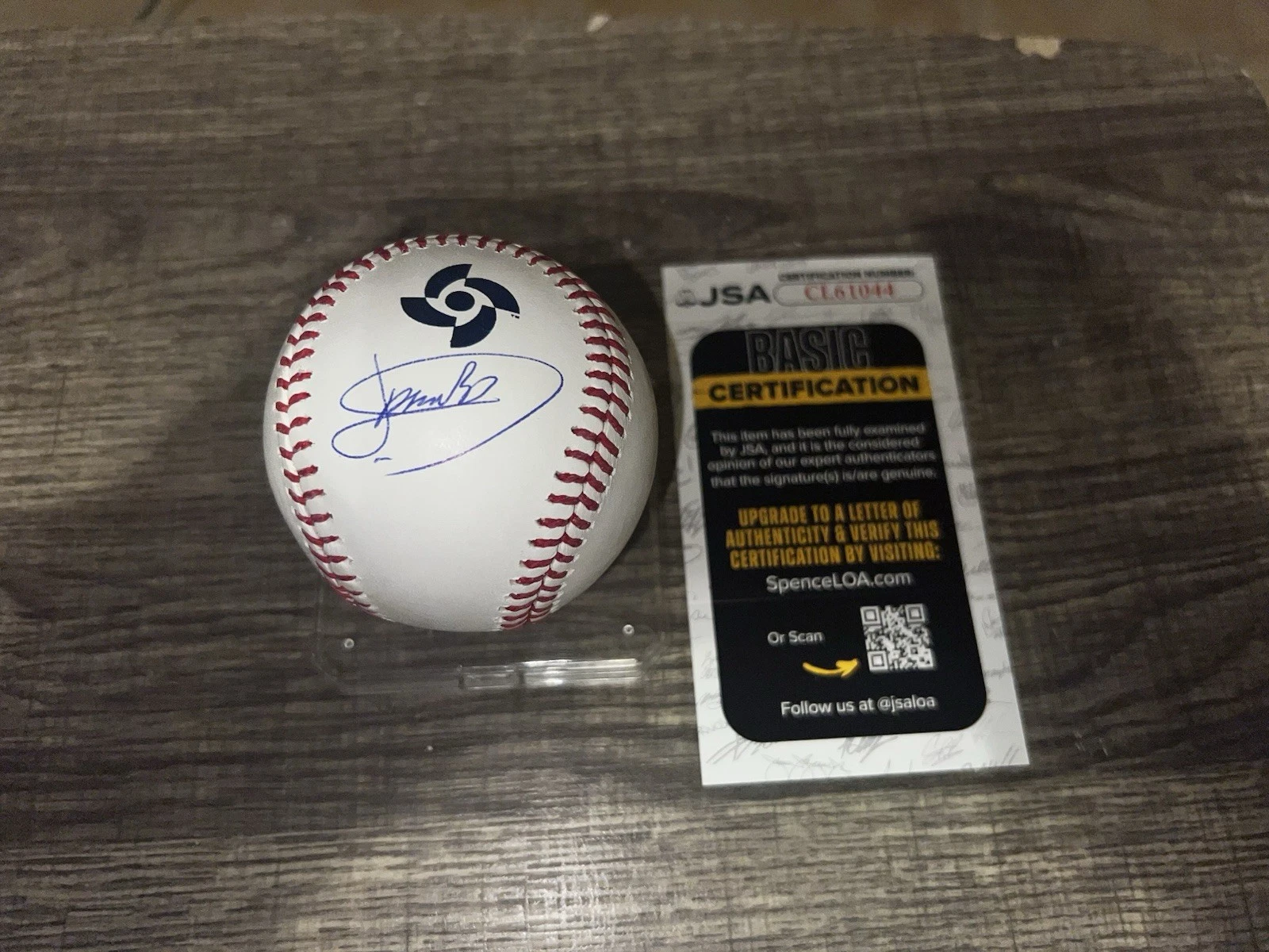 Javier Assad Signed Official 2026 World Baseball Classic Baseball MEX JSA Auth
