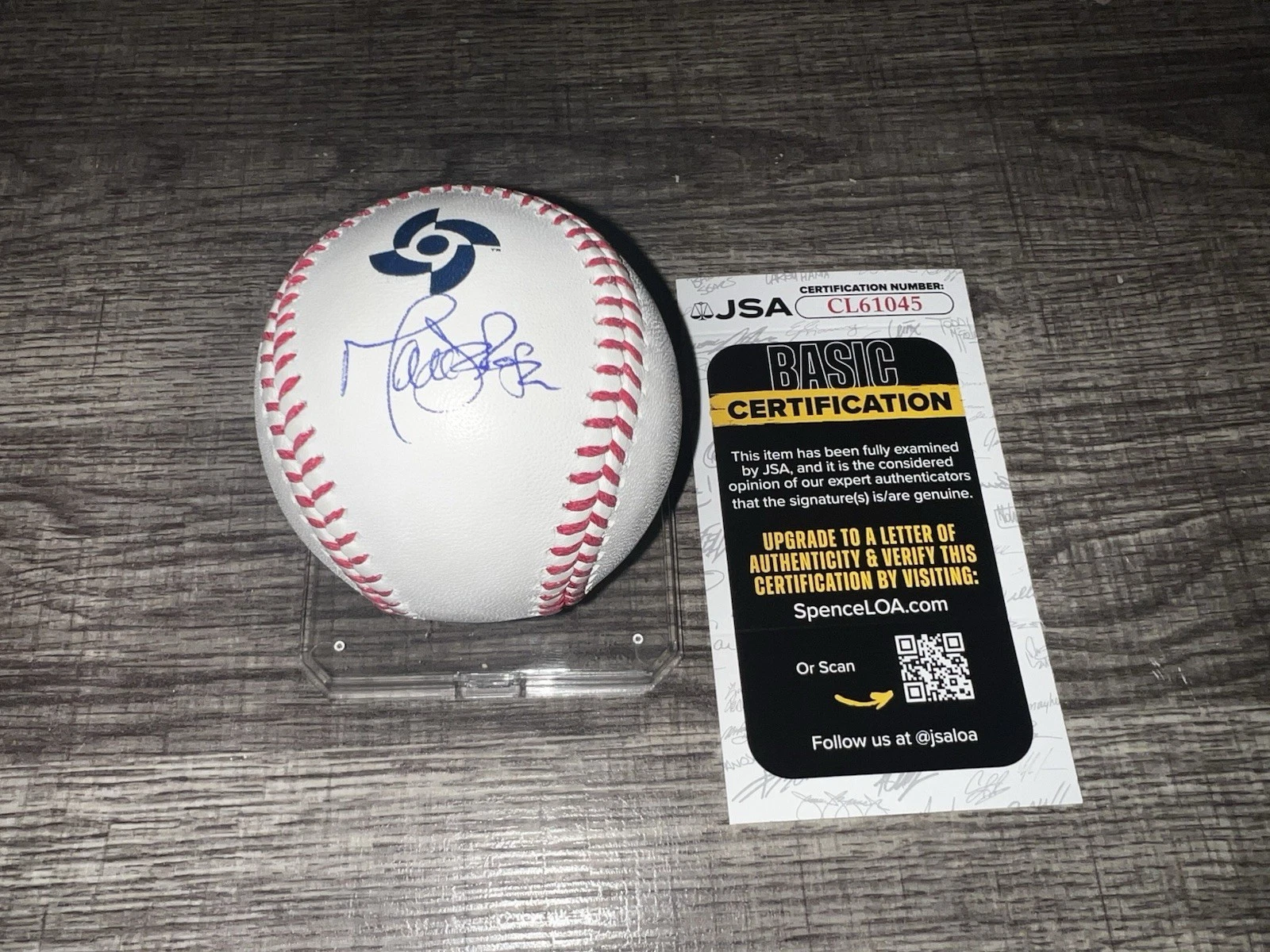 Mark DeRosa Signed Official 2026 World Baseball Classic Baseball USA JSA Auth