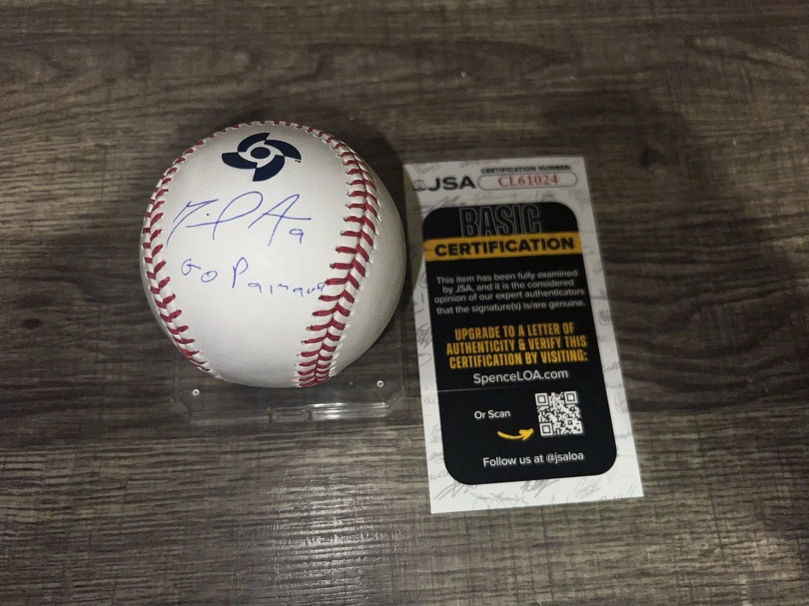 Miguel Amaya Signed Official 2026 World Baseball Classic Baseball PAN JSA Auth
