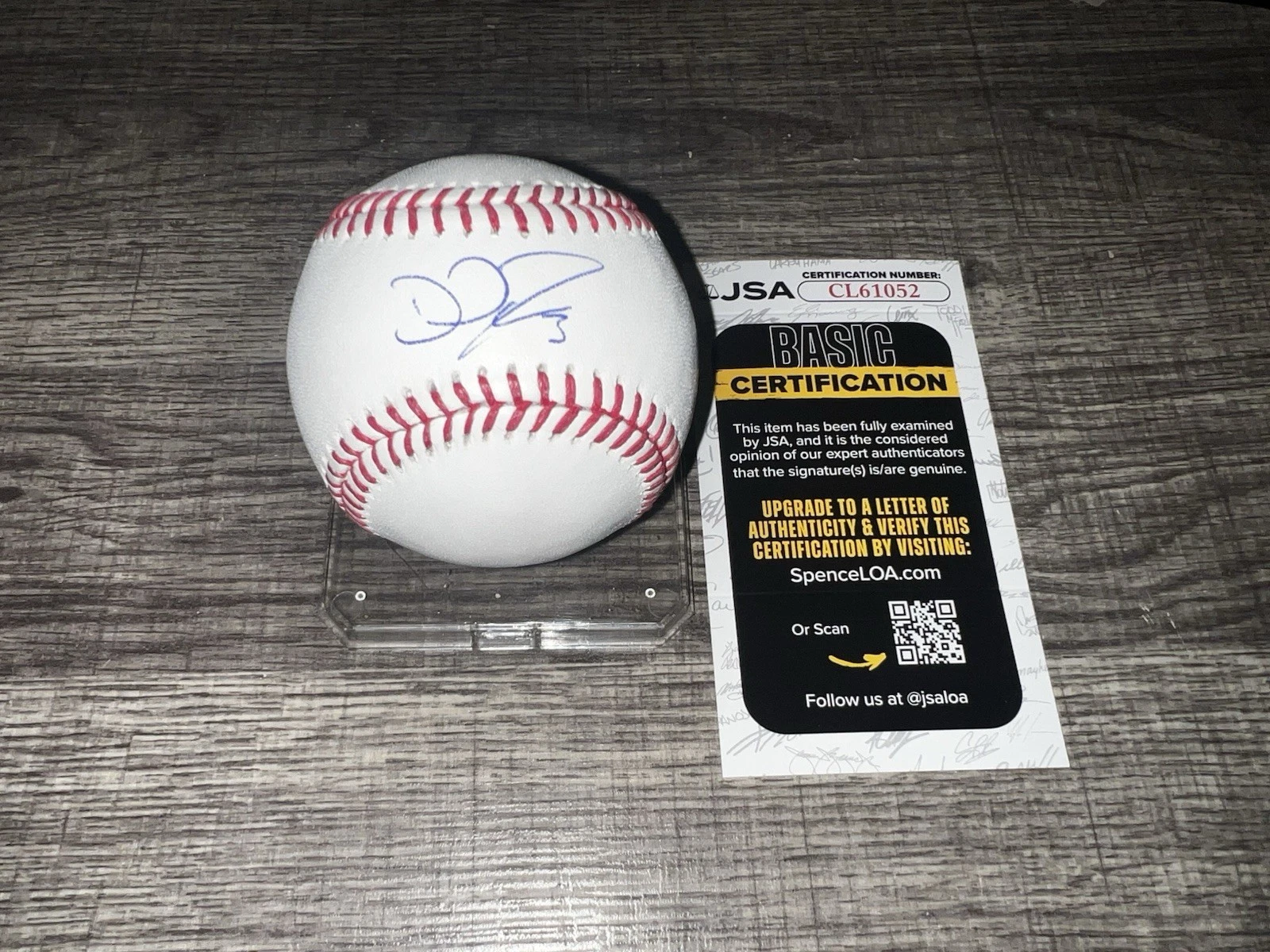 David Ross Signed Official Chicago Cubs City Connect Baseball Legend JSA Auth