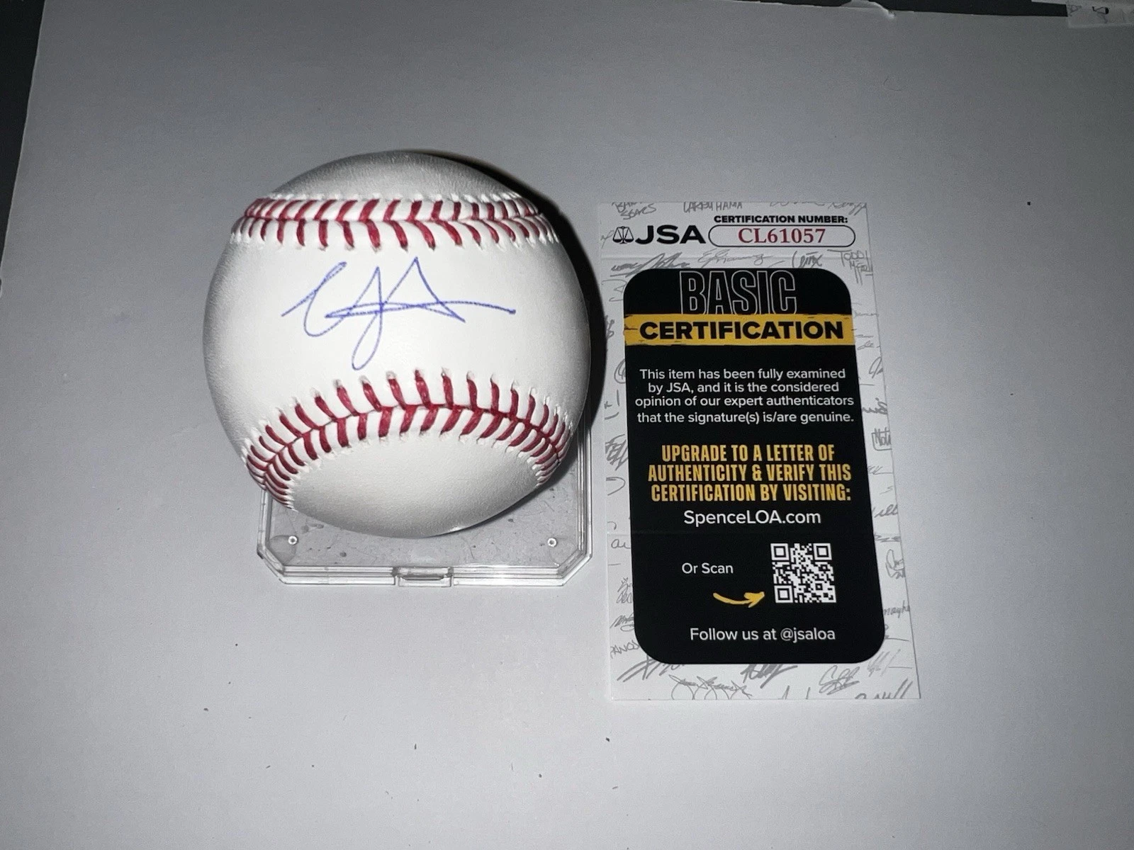 Jonathan Aranda Signed Official Major League Baseball Tampa Bay Rays JSA Auth
