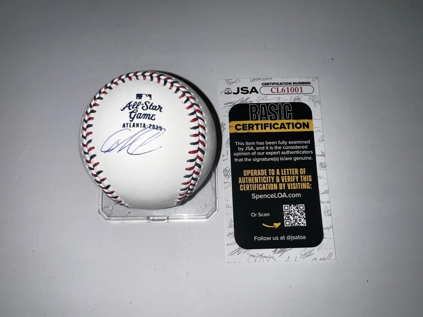 Jazz Chisholm Signed Official 2025 All Star Baseball New York Yankees JSA Auth