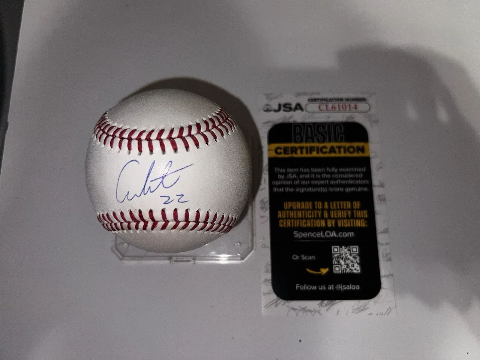 Garrett Whitlock Signed Official Major League Baseball Boston Red Sox Legend JSA