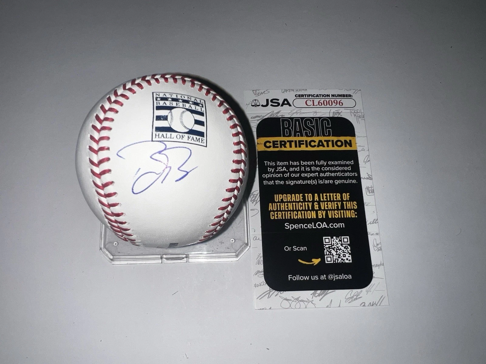 Buster Posey Signed Official Hall Of Fame Baseball San Francisco Giants JSA #2