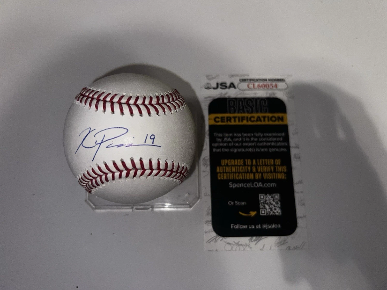 Kyren Paris Signed Official Major League Baseball Los Angeles Angels JSA Auth