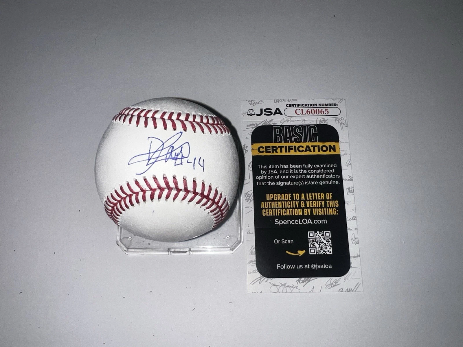 Dairon Blanco Signed Official Major League Baseball Kansas City Royals JSA Auth