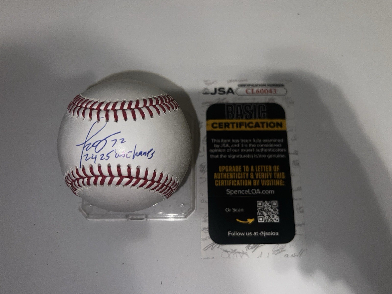 Miguel Rojas Signed Official Major League Baseball Los Angeles Dodgers JSA #3