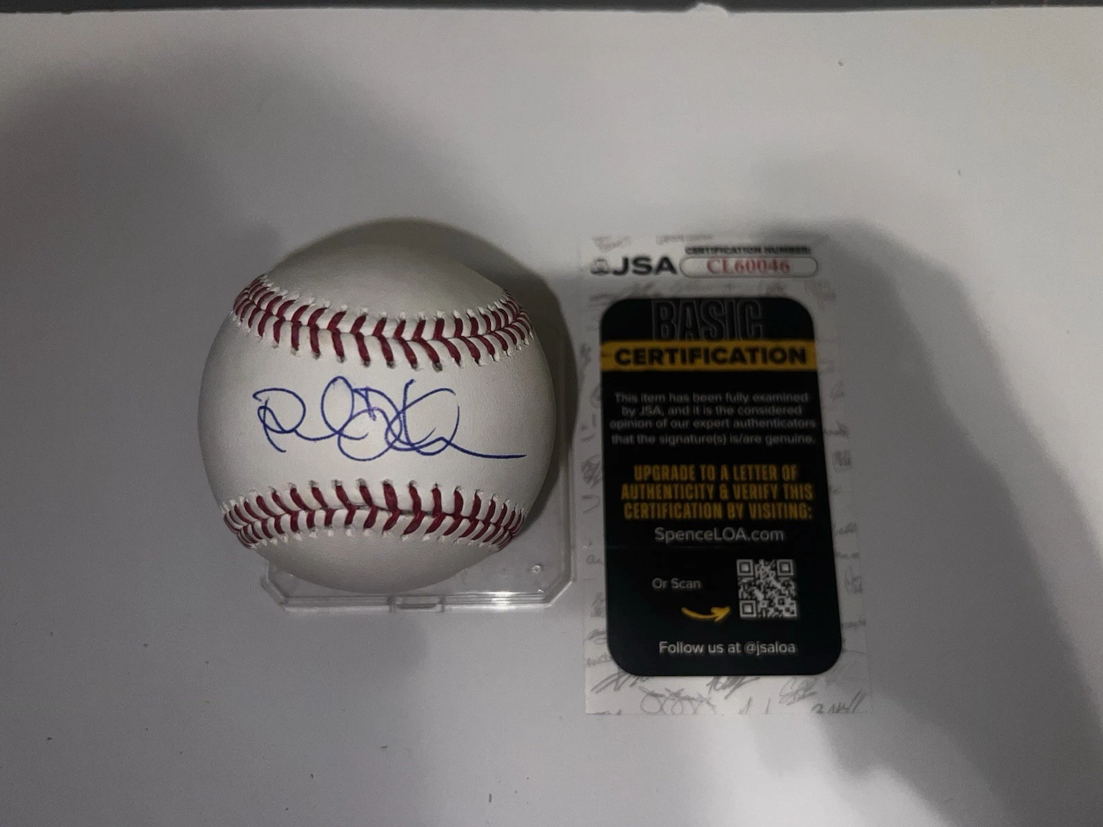 Raul Ibanez Signed Official Major League Baseball Los Angeles Dodgers JSA