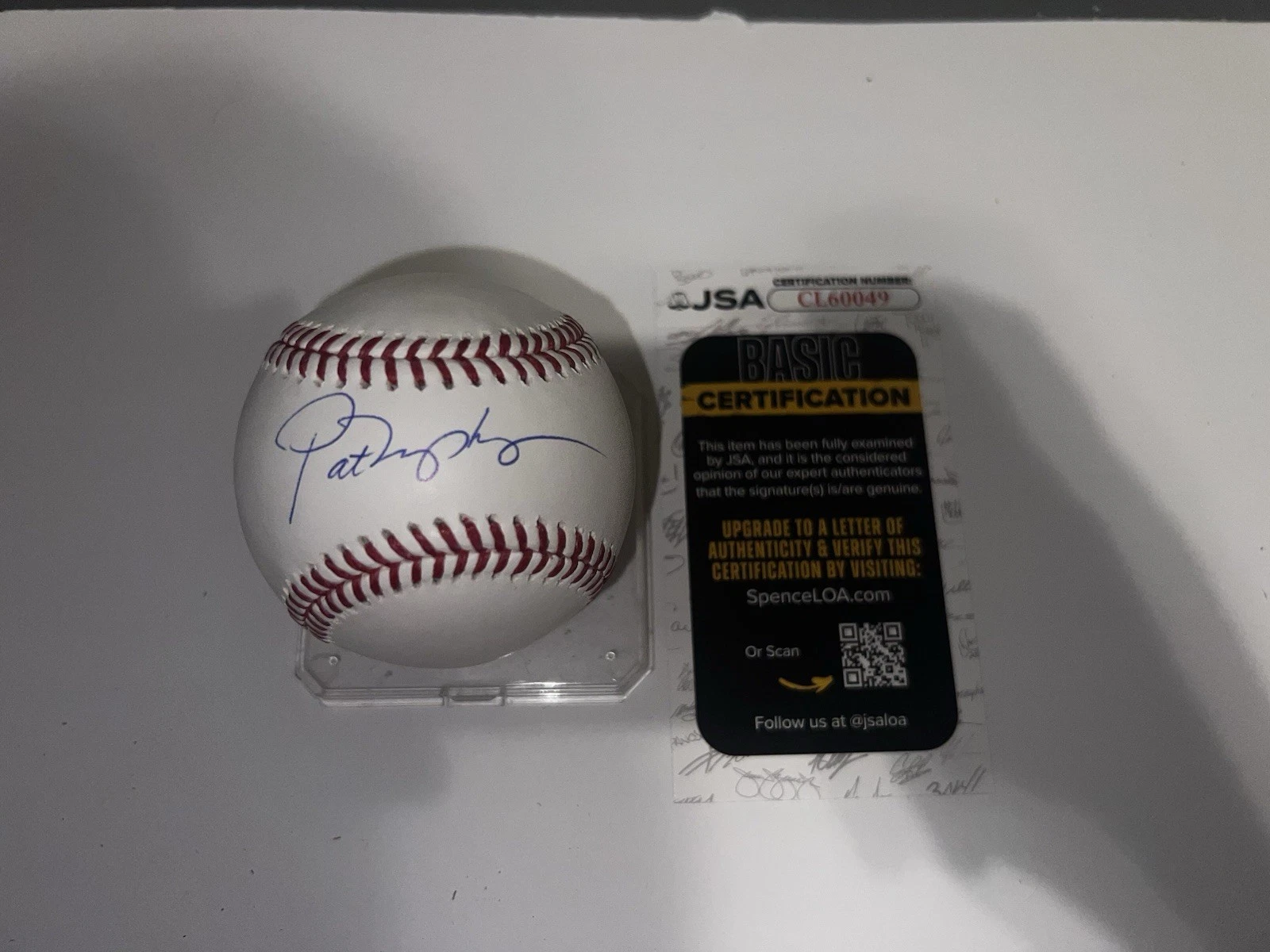 Pat Murphy Signed Official Major League Baseball Milwaukee Brewers JSA Auth