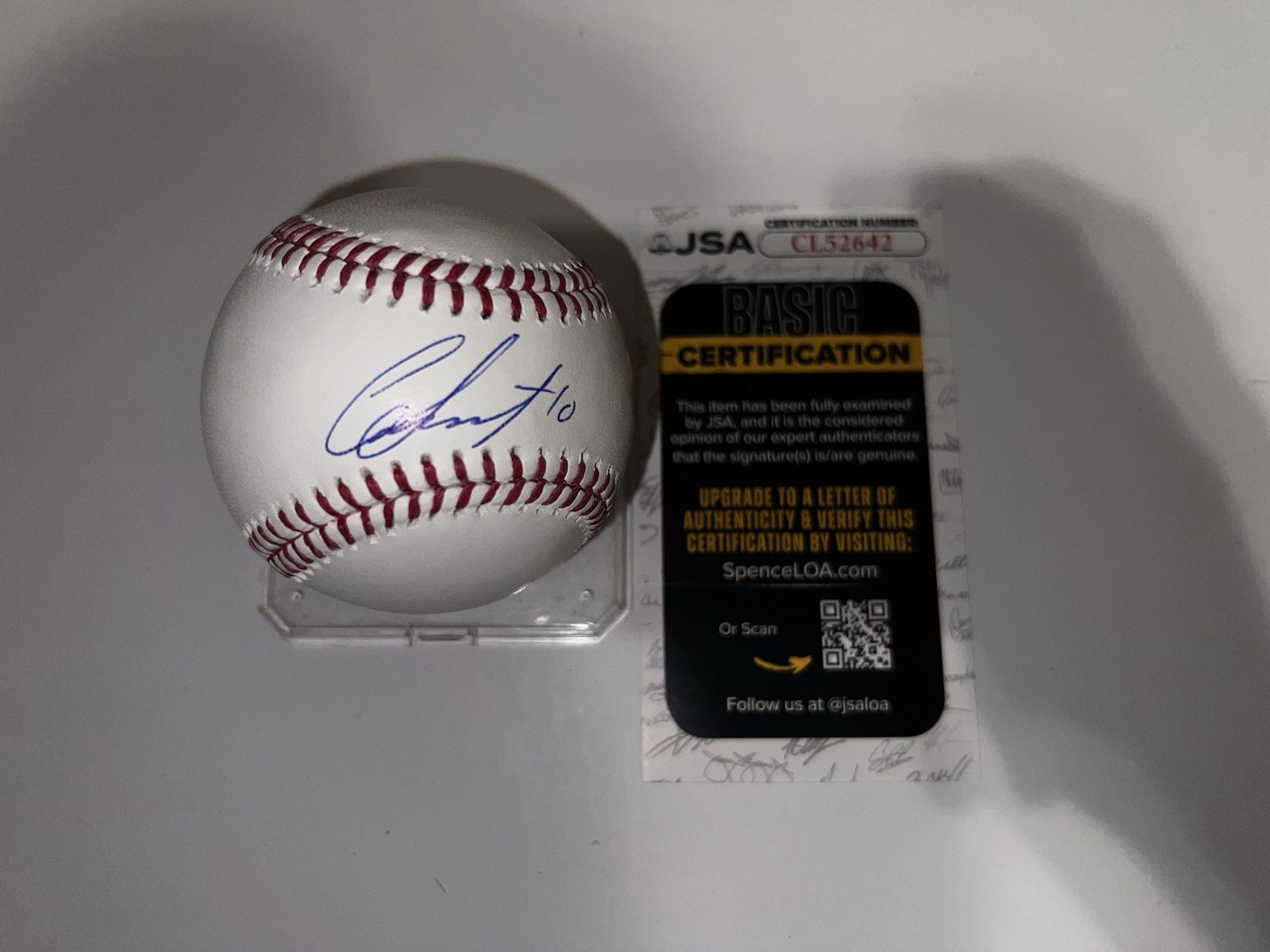 Casey Schmitt Signed Official Major League Baseball San Fran Giants JSA Auth