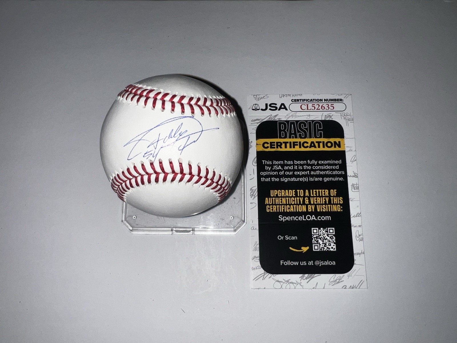 Freddy Fermin Signed Official Major League Baseball San Diego Padres JSA Auth #2