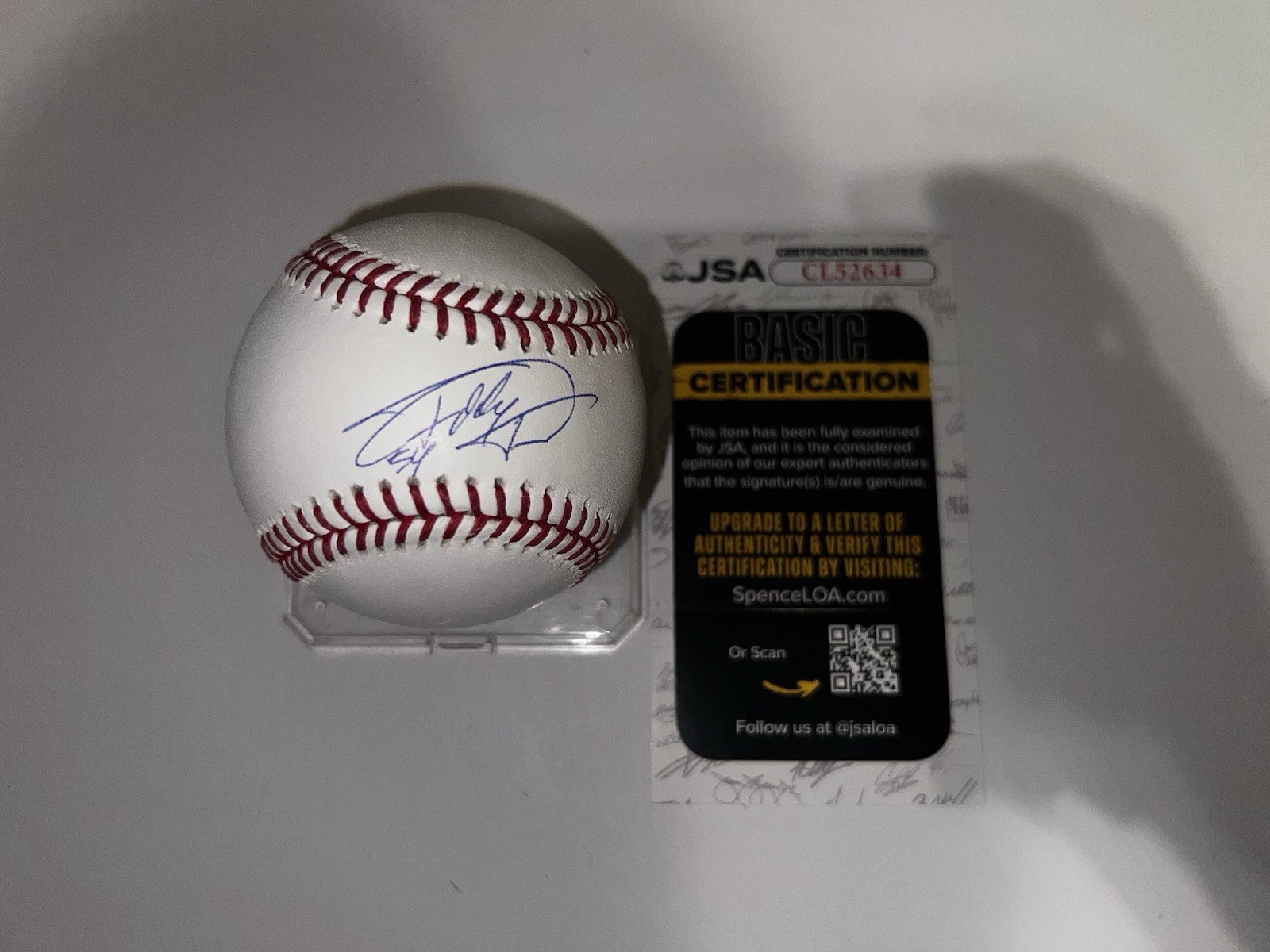 Freddy Fermin Signed Official Major League Baseball San Diego Padres JSA Auth #3