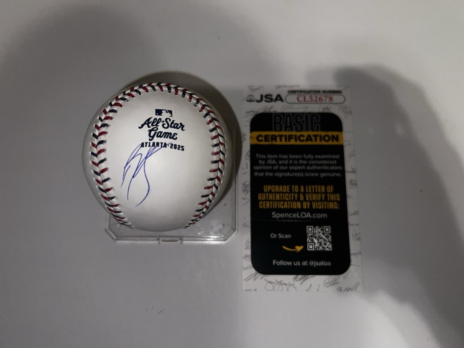 Bryan Woo Signed Official 2025 All Star Baseball Seattle Mariners JSA Auth