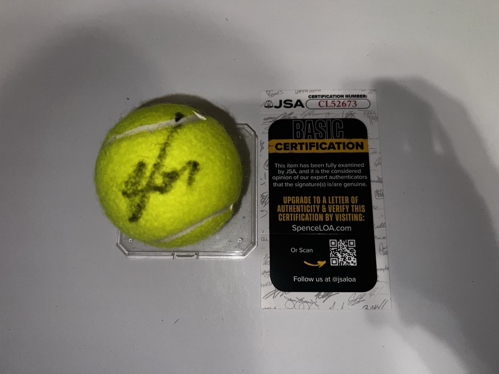Joao Fonseca Signed Penn Tennis Ball Tennis Brazil Superstar JSA Auth