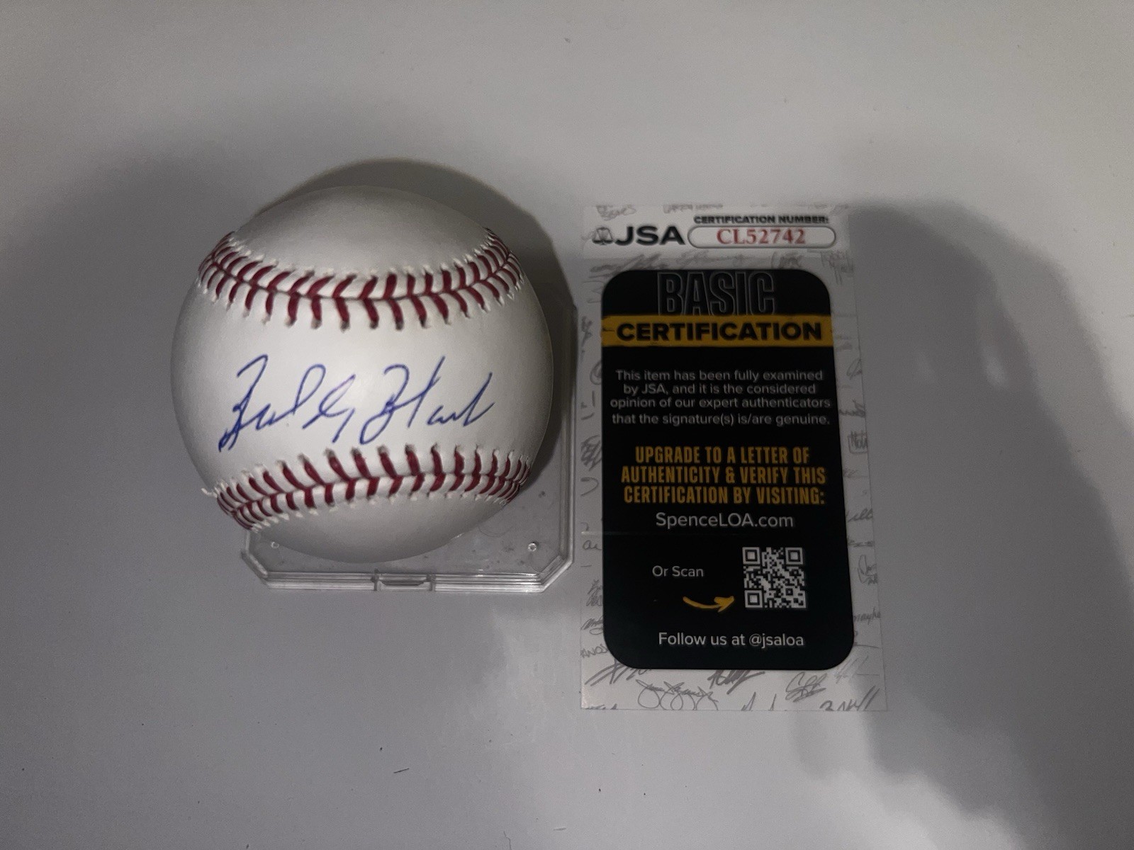 Bud Black Signed Official Major League Baseball San Diego Padres JSA Auth