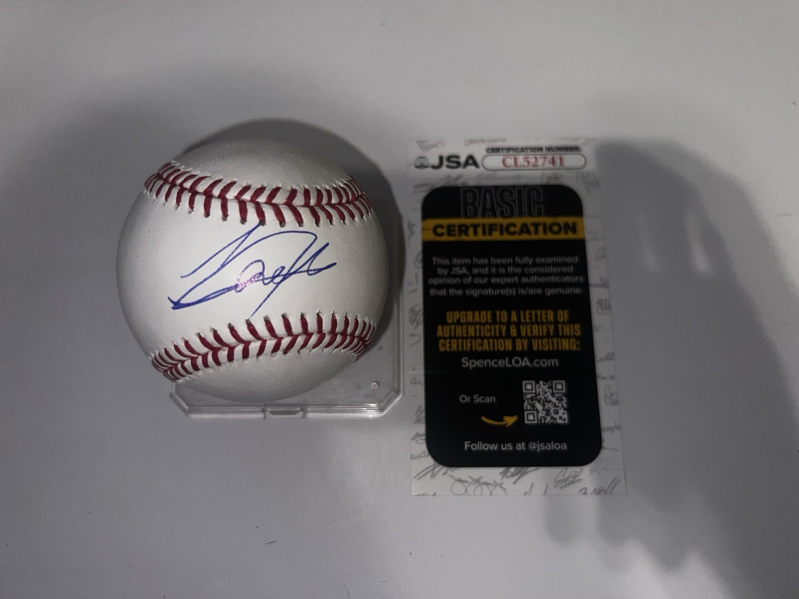 Lazaro Montes Signed Official Major League Baseball Seattle Mariners JSA Auth