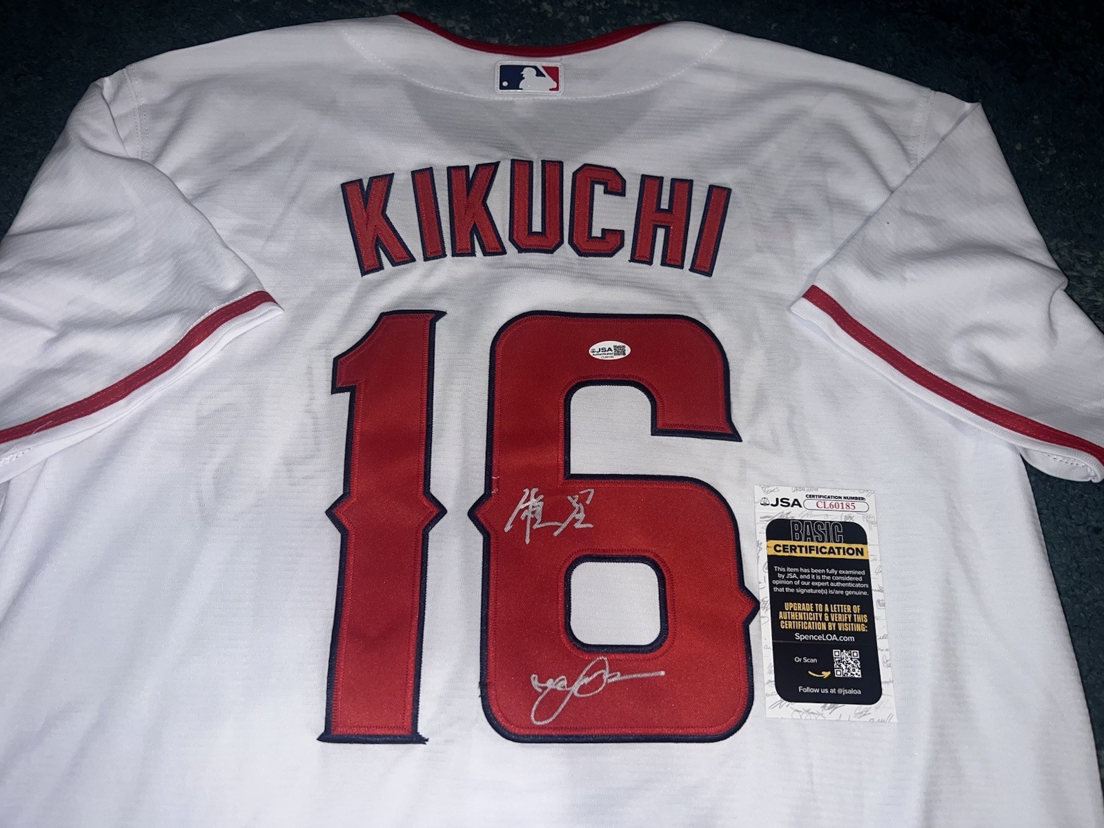 Yusei Kikuchi Signed Los Angeles Angels Jersey All Star Ace Kanji JSA Auth