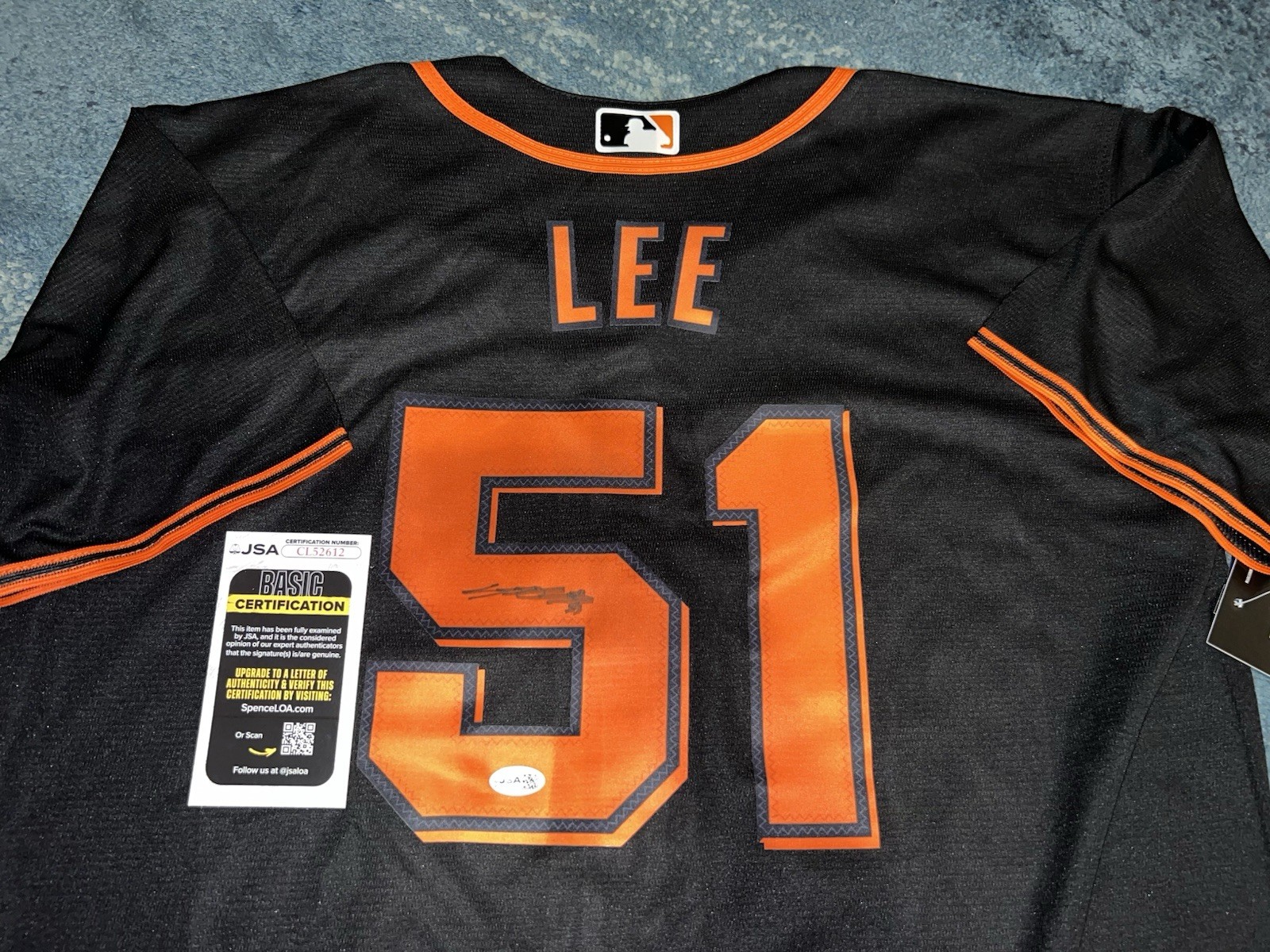Jung Hoo Lee Signed San Francisco Giants Jersey Superstar Slugger JSA Auth