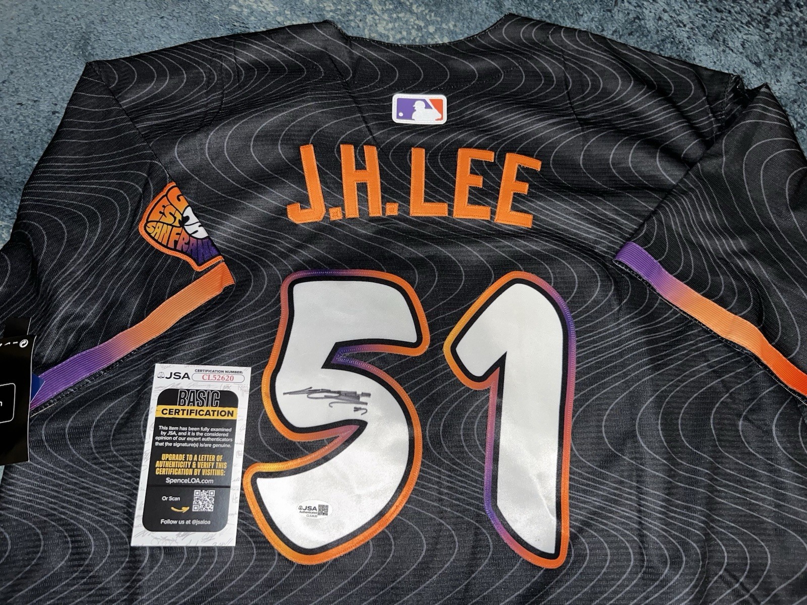 Jung Hoo Lee Signed San Francisco Giants Jersey Superstar Slugger JSA Auth #2