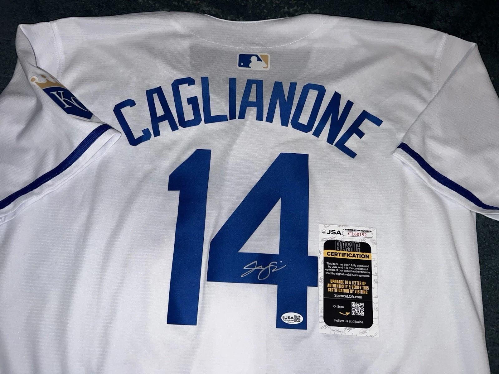 Jac Caglianone Signed Kansas City Royals Jersey Superstar Slugger JSA Auth #2