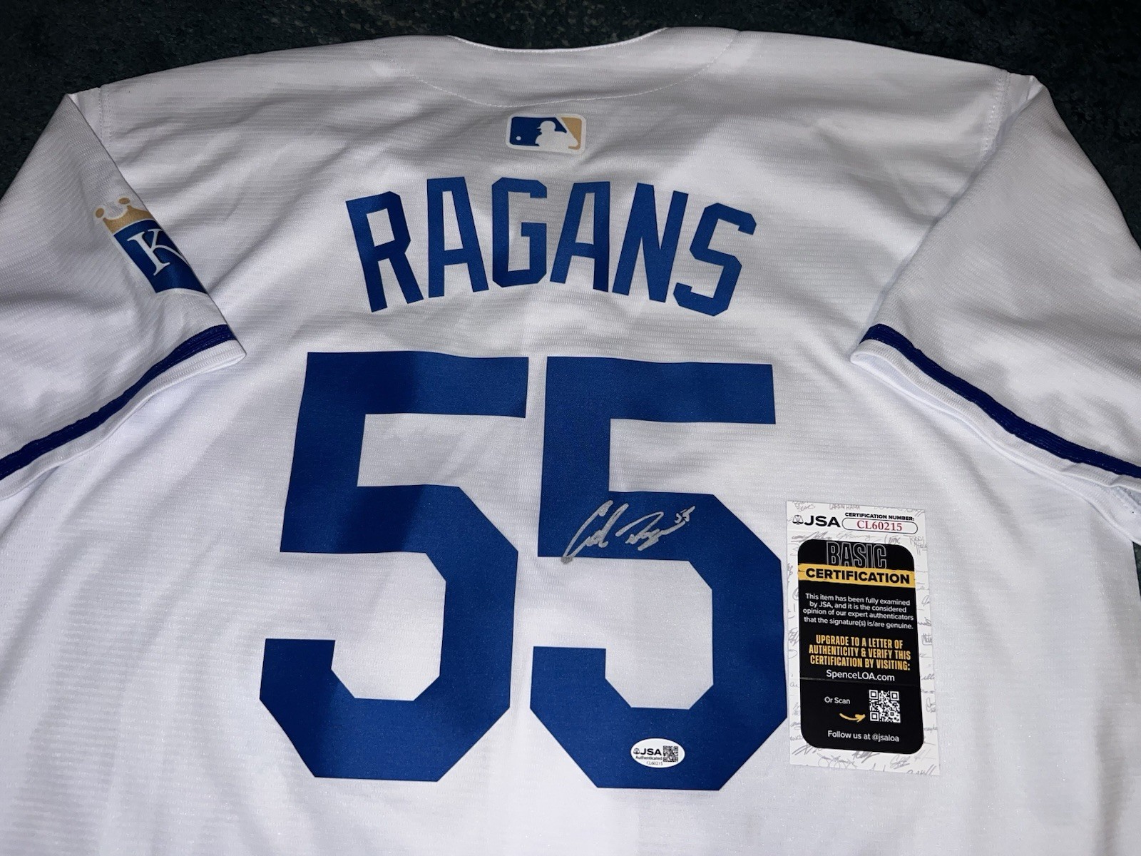 Cole Ragans Signed Kansas City Royals Jersey Superstar Ace JSA Auth
