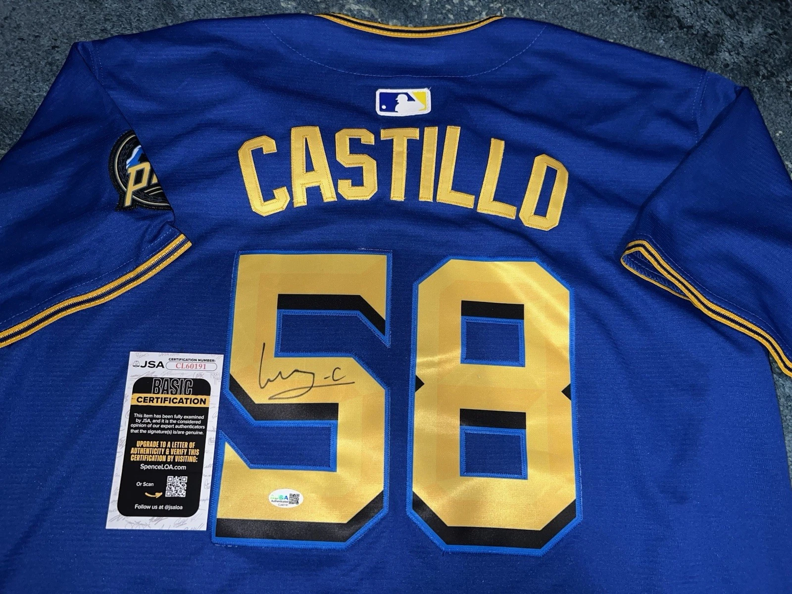 Luis Castillo Signed Seattle Mariners Jersey Superstar Ace JSA Auth