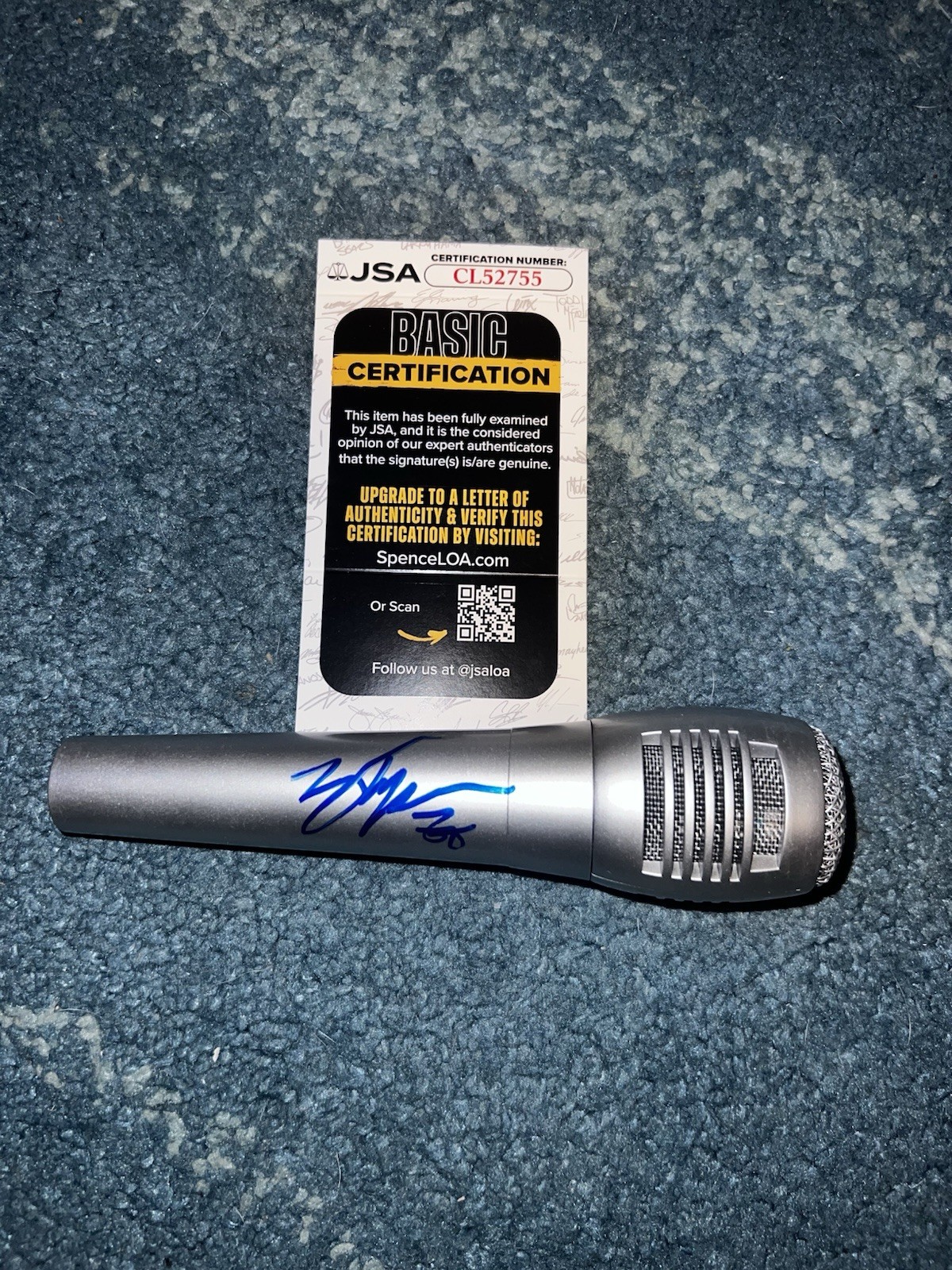 Zach Top Signed Microphone Country Music Superstar Legend JSA Auth