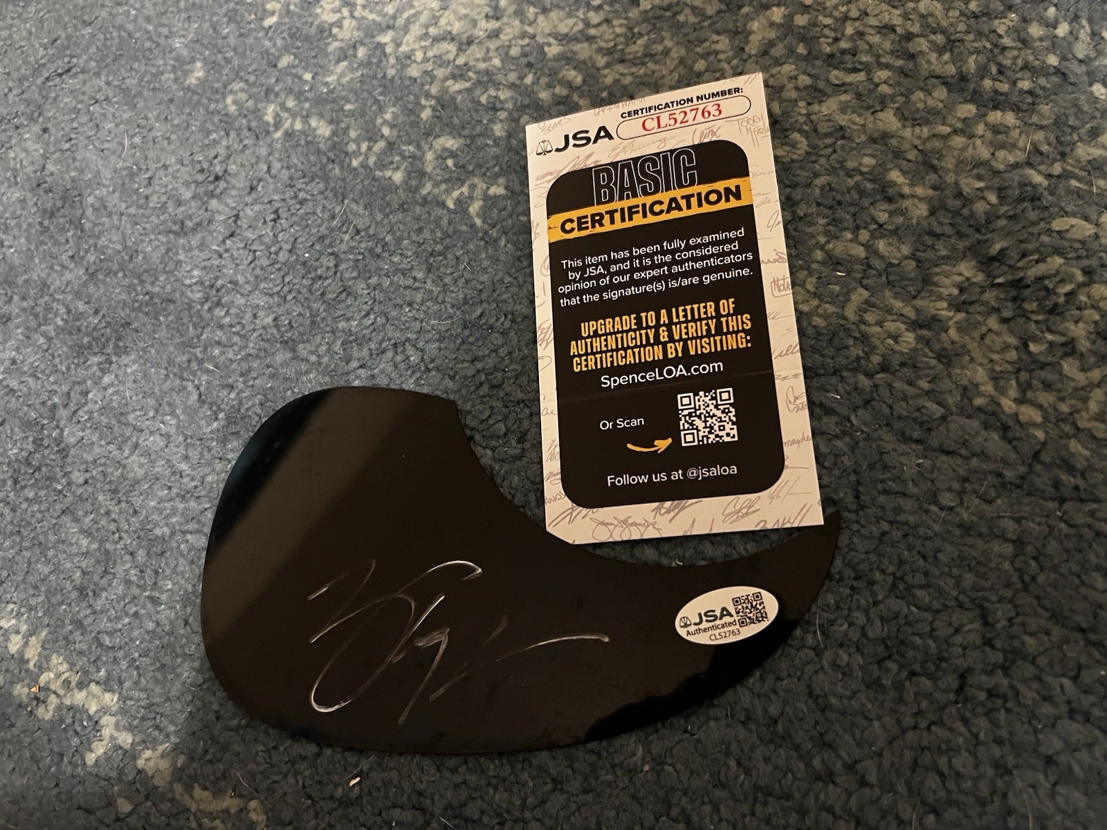 Zach Top Signed Acoustic Pickguard Country Music Legend Grammy JSA Auth