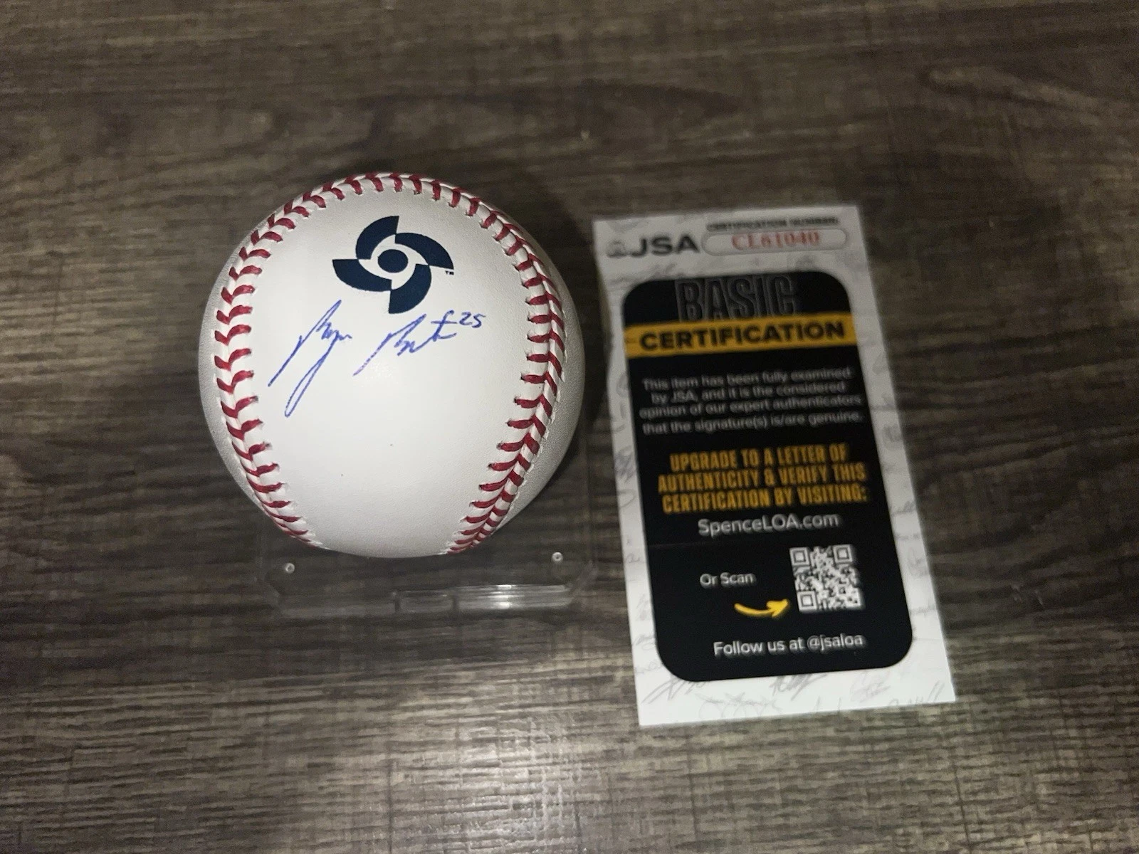 Byron Buxton Signed Official 2026 World Baseball Classic Baseball USA JSA Auth