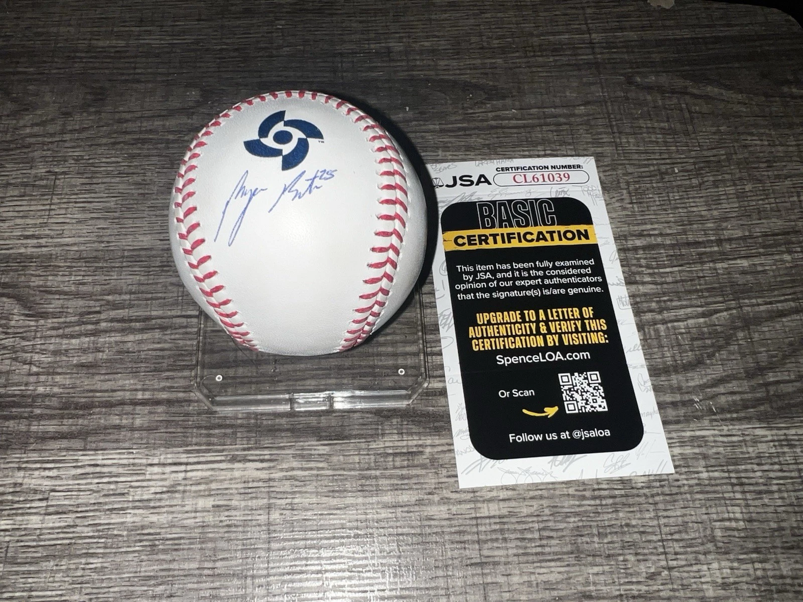 Byron Buxton Signed Official 2026 World Baseball Classic Baseball USA JSA Auth 2