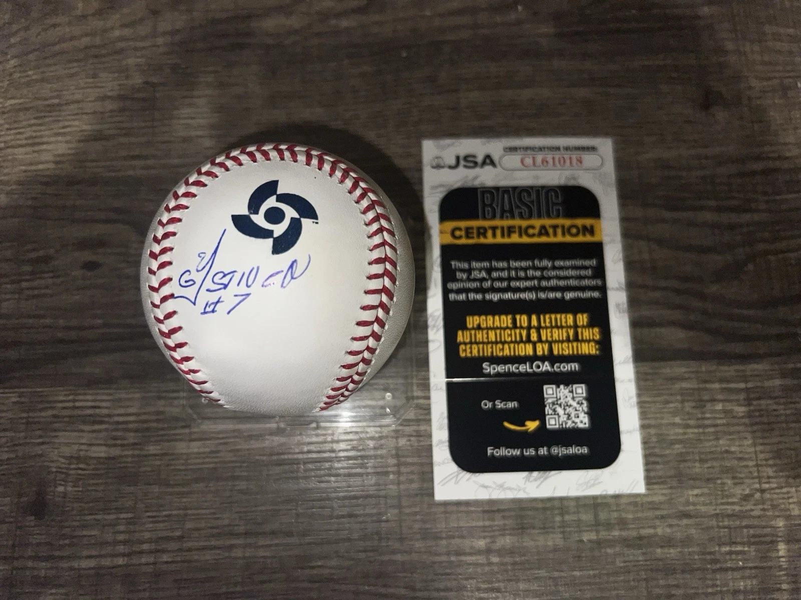Yoelkis Guibert Signed Official 2026 World Baseball Classic Baseball Cuba JSA