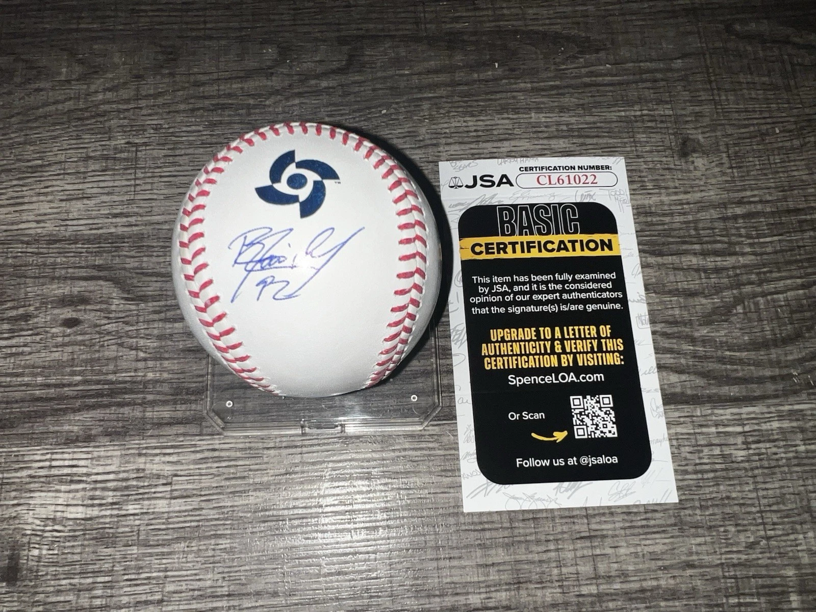 Raidel Martinez Signed Official 2026 World Baseball Classic Baseball Cuba JSA #2