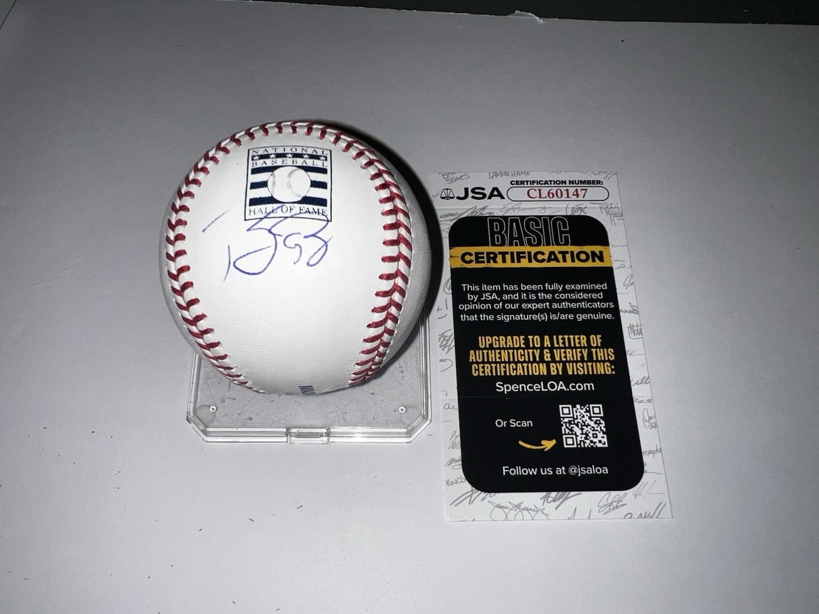 Buster Posey Signed Official Hall Of Fame Baseball San Francisco Giants JSA
