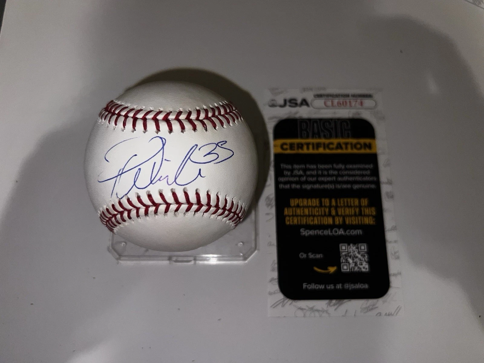 Patrick Wisdom Signed Official Major League Baseball Seattle Mariners JSA Auth