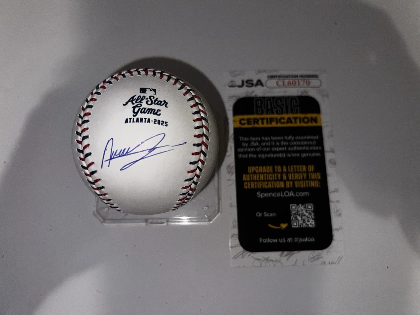 Andres Munoz Signed Official 2025 All Star Baseball Seattle Mariners JSA Auth
