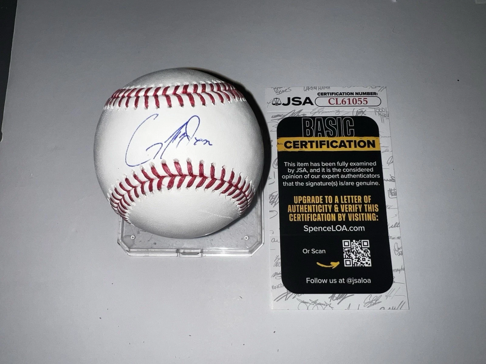 Griffin Jax Signed Official Major League Baseball Minnesota Twins JSA Auth